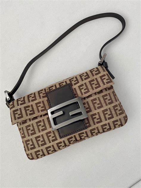 fendi mini double baguette|fendi mini baguette vintage.